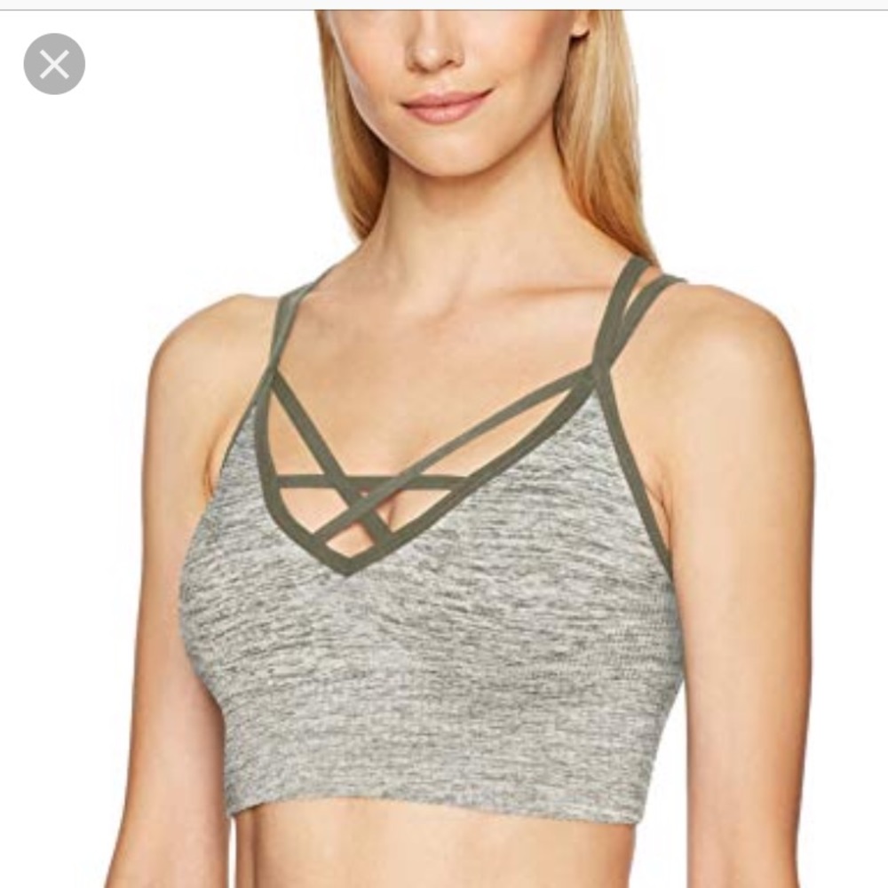Betsey Johnson Sage crop top/sports bra XS